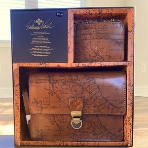 Patricia Nash handbag and wallet set signature map collection
